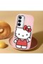 Realme C75 Compatible Case Camera Protector Pink Silicone Couple Phone Case with Kitty Pattern - 2