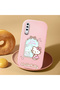 Samsung Galaxy A50 Compatible Case Camera Protector Pink Silicone Couple Phone Case with Kitty Pattern - 2