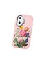 Poco F7 Compatible Case Camera Protector Pink Silicone Couple Phone Case with Floral Pattern - 3