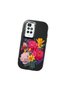 Redmi 10 Compatible Case Camera Protector Black Silicone Couple Phone Case with Floral Pattern - 3