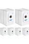 Six dust bags for the Ecovacs DEEBOT T30 Pro Omni, accessories for the T30 Omni robotic vacuum cleaner, 3.4L large capacity dust bag parts.