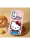 Poco F7 Compatible Case Camera Protector Pink Silicone Couple Phone Case with Kitty Pattern - 2