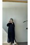 Long Muslin Tunic - Navy Blue - 2
