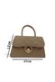 Shiny Quilted Mini Bag – Lining Detail – Women's Hand and Shoulder Bag with Chain Strap (19X12 cm) - 3