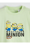 Original Oval Collar Minions Printed Boys' T-Shirt - 4