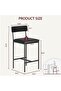 Dining Table Set for 2 with 3 Storage Shelves, Pub Table Set, Kitchen Counter Storage Bar Table Set for Small Spaces, Apartment - 5