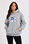 Sea Shells Printed Hooded 2 Thread Raster Sweatshirt