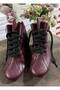 'Flexible Step' Burgundy Leather Handmade Bat Model Lindy Hoop, Swing, Solo, Tango, Latin, and Practice Dance Boots - 2