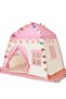 Kids Play Tent, Large Pink Flower Cabin Playhouse for Indoor Outdoor Use - 4