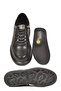 Black Genuine Leather Men's Sneaker Memory Sole Premium Casual Shoes M704-1 m - 5