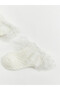 Two Mt Shop Quality Lcw Baby Ecru Plain 2-Pack Baby Girl Booties Socks - 2