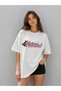 Cat Themed Printed Oversize 100% Cotton Premium T-Shirt - 2