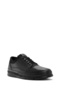 Men's Black Lace-Up Leather Casual Shoes Wm700002Dv - 7
