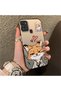 Samsung Galaxy A21S Compatible Heart-Themed Fox Rabbit Printed Case, Matching Cover for Friend and Couple