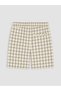 Black Loose Fit Checkered Men's Shorts - 7