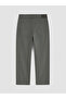 Özmarka New Season Gray Regular Fit Linen Blend Men's Trousers - 6
