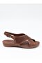 057 Walnut Genuine Soft Leather Anatomical Summer Women's Sandals - 5