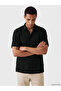 Ozmarka New Season Black Regular Fit Dobby Men's Shirt
