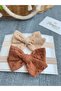 Baby Girl 2-Pack Fisto Bandana, Brown, Skin - 3