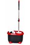 Spin Mop & Bucket Set with Extra Mop Head, 110cm Handle | 100% Microfibre Head, Easy Wring & Clean, Turbo Refill RF12960, Includes Free Refill, Floor Cleaning Set