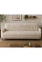 Buldan Cotton Jacquard Pattern Beige Sofa Cover & Multi-Purpose Cover