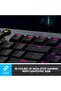 لوحة مفاتيح ألعاب ميكانيكية لوجيتك G915 LIGHTSPEED RGB، مفاتيح لمسية GL منخفضة الارتفاع، تقنية LIGHTSYN - 4