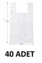 40 Pieces of 45X75 cm Thick Durable White Bags, Goods Transport Bags, Large 45X75Cm Bags, Not Suitable for Contact with Food! ! !