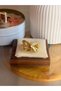 Women's Steel Zircon Stone Cross Design Ring |   Gold Color Adjustable - 2