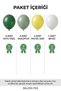 Sage Garden Concept 20-Piece Dark Green Eucalyptus Pastel Yellow White Birthday Balloon Set - 3