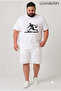 Men's White Basketball Comfortable Fit Tshirt - 6