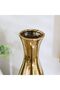 Liana Set Of 2 Vase Gold 9X9X30, 10.3X10.3X40.3Cm, Stoneware, L 10.3 x W 10.3 x H 40.3 cm, Vases - 4