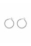 316L Steel Silver Color 22 mm Hoop Earrings