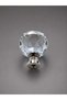 Chrome Prism Cut Crystal Glass Furniture & Drawer Handle Diameter(30mm) - 2