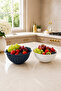3 Lt 2-Piece Bowl Kitchen Strainer Fruit and Vegetable Washing Strainer Practical Serving Bowl - 2