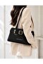 Original Women's Multi-Compartment Hand and Shoulder Bag with Belt Buckle - 2