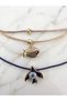 Set of 4 Gold Fish Evil Eye Phoenix and Dorica Bead Detailed Adjustable Bracelets - 3