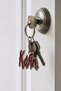 Korn Logo Metal Keychain – Rock Music Themed Keychain with Red Enamel Detail