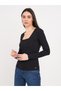 - Tricou dama cu maneca lunga de culoare uniforma - 5