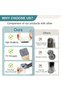 16-Piece Set of Square Chair Leg Protectors, Chair Cushions, Floor Protectors, Silicone Chair Leg Pads to Reduce Scratches - 4