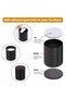 A set of 4 carbon steel bed leg risers, 5 cm high, 4500 kg load capacity, suitable for heavy furniture, comes with adhesive pads for easy installation - 4
