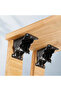 Self-Locking Folding Hinge, Four-Section Folding Hinge for Kitchen Cabinets, 90-Degree with Steel Base, Lockable Extendable Table Bracket - 2