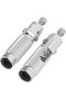 Universal folding aluminum alloy motorcycle foot pedals, replacement foot pedals, silver