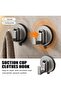 Upgraded suction cup hooks, suitable for door knockers, suction cup hooks for shower rooms, no-drill garland hooks, towel hooks (4-pack) - 3