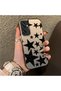 Samsung Galaxy M15 Compatible High Quality Flat Print Black Star Patterned Cool Silicone Case