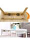 Four folding table legs, folding support frame, self-locking hinges, folding hinge hardware for workbenches, folding legs, folding locking extensions - 5