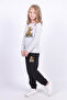 Girl's Printed Long Sleeve Top and Bottom Set - 4