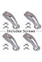 Four-piece stainless steel furniture legs, chrome plated, sofa and bed legs, suitable for sofas, chairs, stools and cabinets. - 2