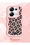 Poco M6 Pro 4g Compatible Wavy Frame Leopard Print High Quality Silicone Phone Case