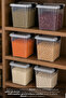 4 Pieces 7.5Lt Elora Organizer Box - Deep Kitchen Organizer with Locking Lid Food Storage Container Transparent - 4