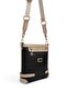 Black - Women's Crossbody Bag with S.Nut Logo Sp1120 - 2
